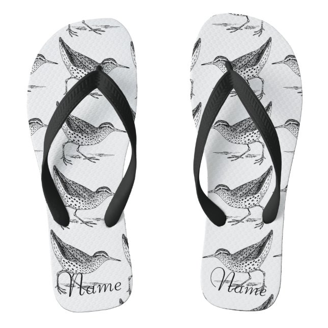 Sandpiper Shorebird Thunder_Cove Jandals (Footbed)
