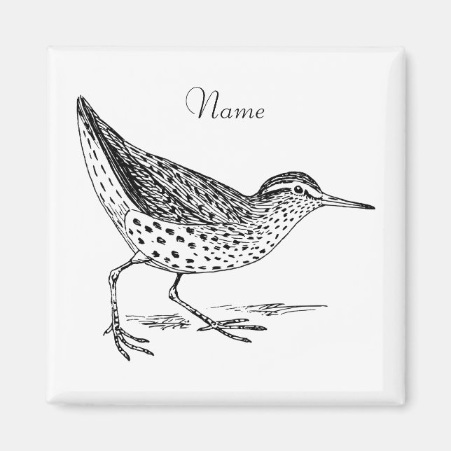 Sandpiper Shorebird Thunder_Cove Magnet (Front)