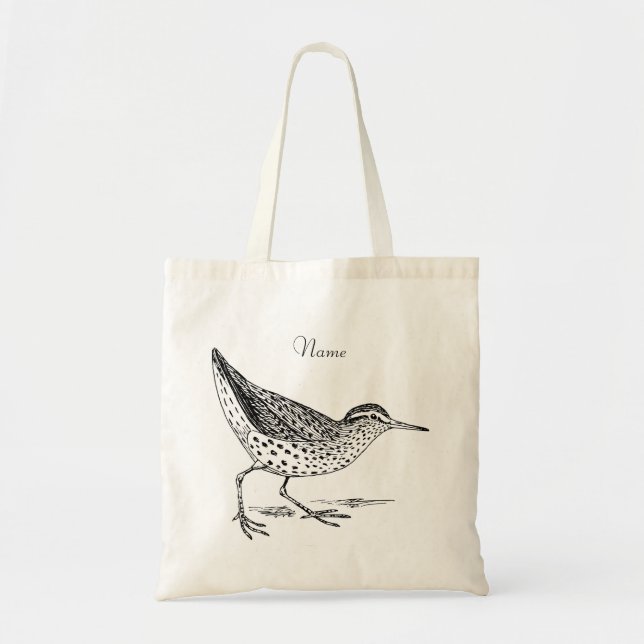Sandpiper Shorebird Thunder_Cove  Tote Bag (Front)