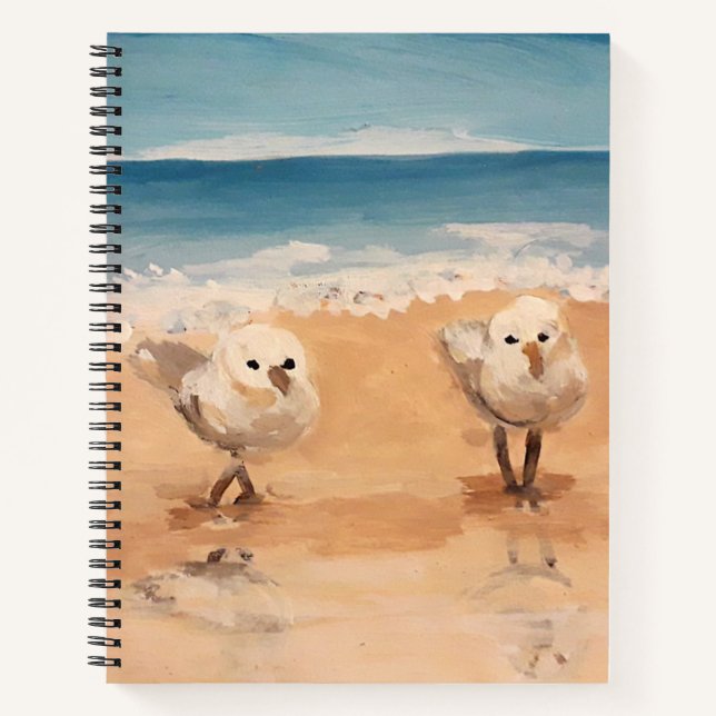 Sandpipers by the Sea Shore Notebook (Front)