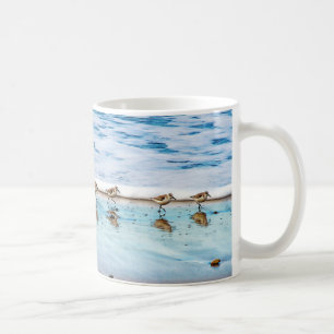 Sandpipers Running Along The Beach Coffee Mug