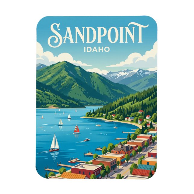 Sandpoint Idaho Magnet (Vertical)
