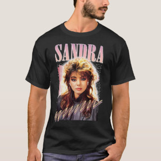 Sandra Cretu 80s Retro Fan Art Design T-Shirt