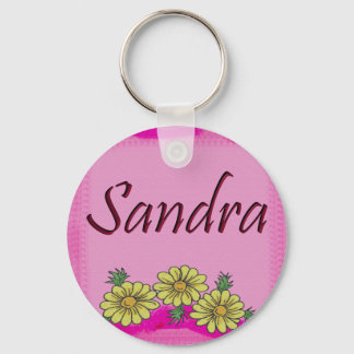 Sandra Daisy Key Ring