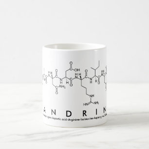Sandrine peptide name mug