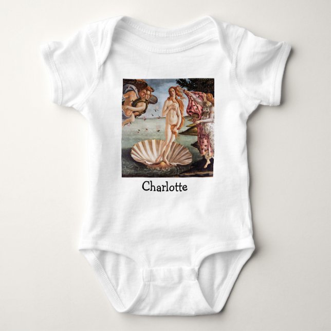 Sandro Botticelli - Birth of Venus Baby Bodysuit (Front)