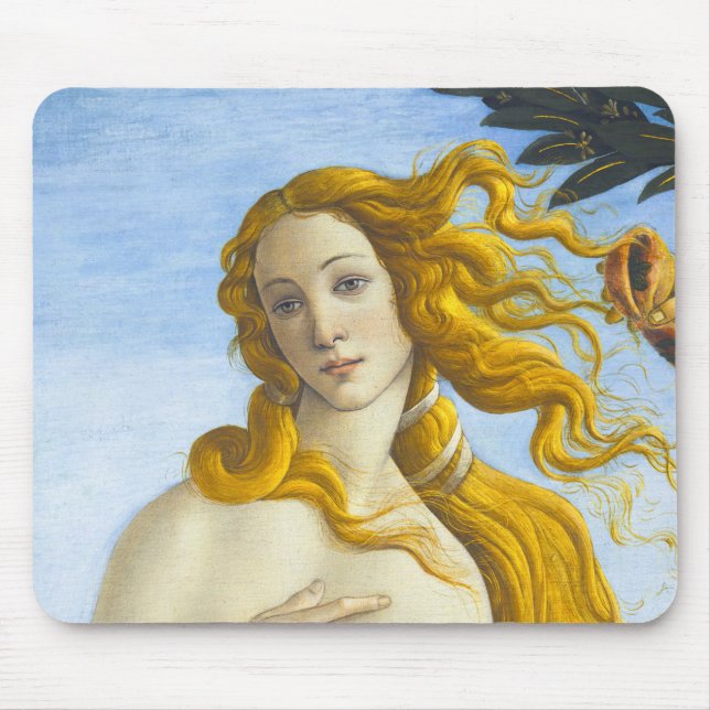 Sandro Botticelli - Birth of Venus Close-up Mouse Pad (Front)