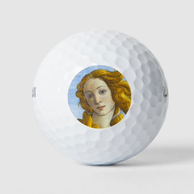 Sandro Botticelli - Birth of Venus Detail Golf Balls (Front)