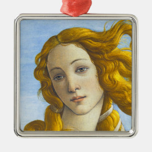 Sandro Botticelli - Birth of Venus Detail Metal Tree Decoration