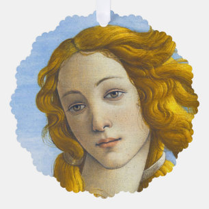 Sandro Botticelli - Birth of Venus Detail Tree Decoration Card