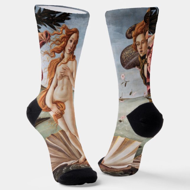 Sandro Botticelli - Birth of Venus Socks (Angled)