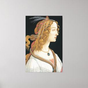 Sandro Botticelli - Idealized Portrait of a Lady Canvas Print