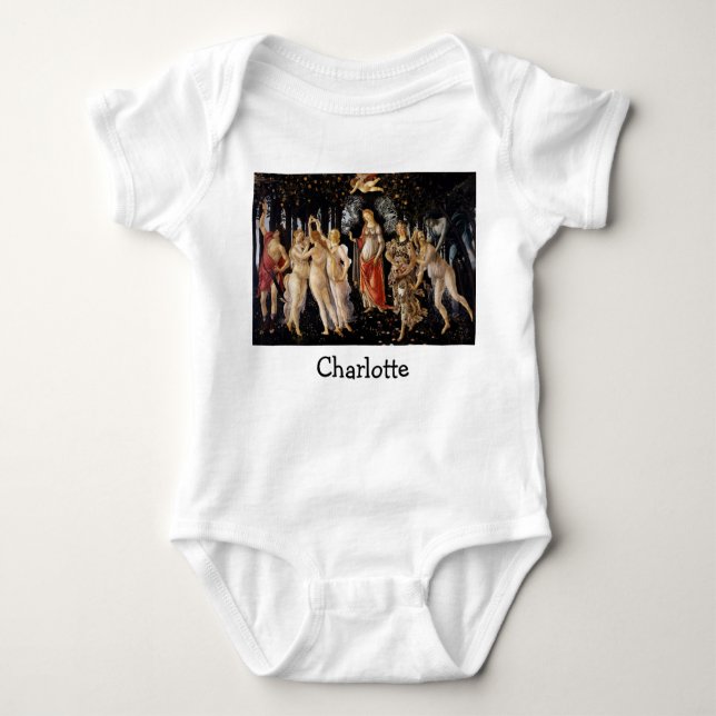 Sandro Botticelli - La Primavera Baby Bodysuit (Front)