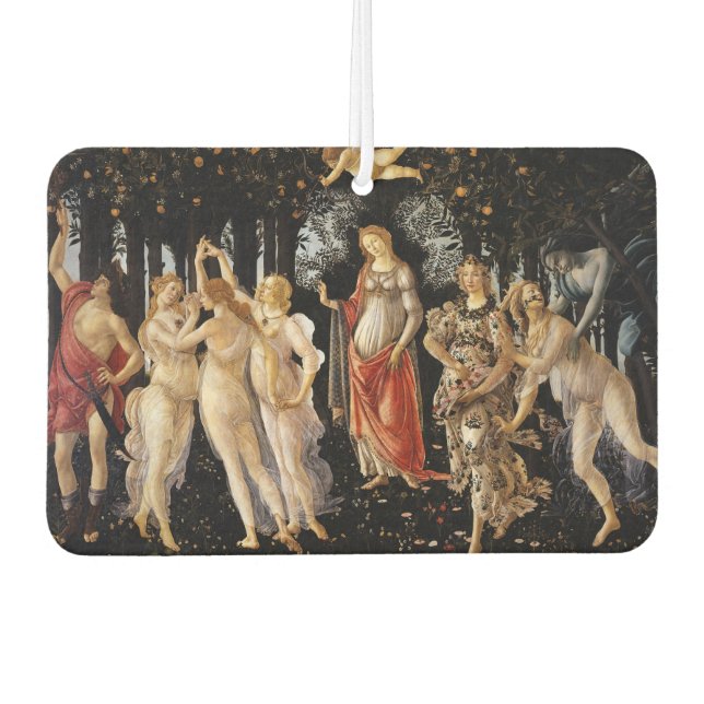 Sandro Botticelli - La Primavera Car Air Freshener (Front)