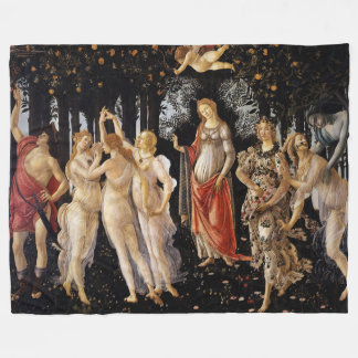 Sandro Botticelli - La Primavera Fleece Blanket