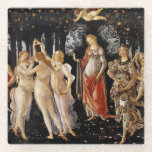 Sandro Botticelli - La Primavera Glass Coaster<br><div class="desc">La Primavera - Sandro Botticelli ,  1482</div>