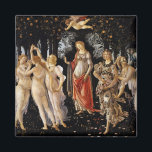 Sandro Botticelli - La Primavera Magnet<br><div class="desc">La Primavera - Sandro Botticelli ,  1482</div>