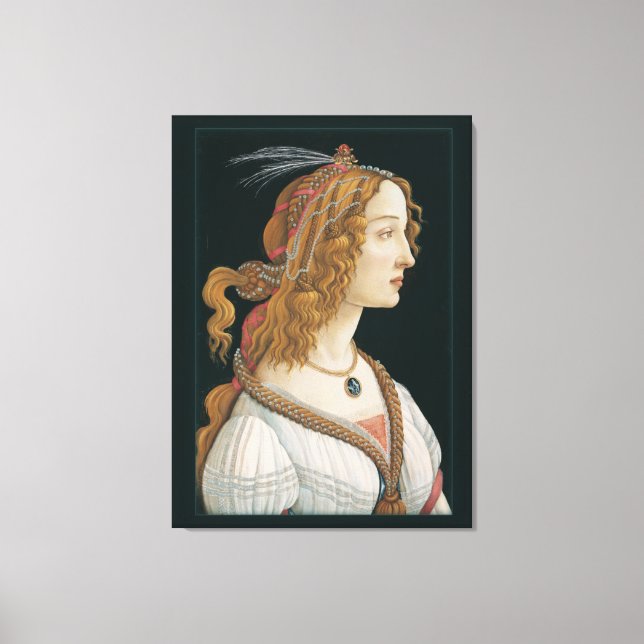 Sandro Botticelli Lady CC0282 (44in 112cm) Canvas Print (Front)
