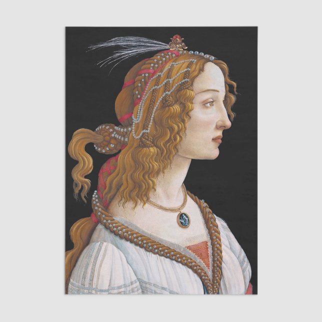 Sandro Botticelli - Portrait of Simonetta Vespucci Tissue Paper (Creator Uploaded)
