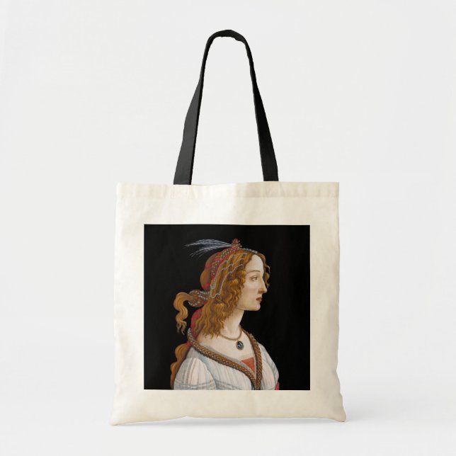 Sandro Botticelli - Portrait of Simonetta Vespucci Tote Bag (Front)