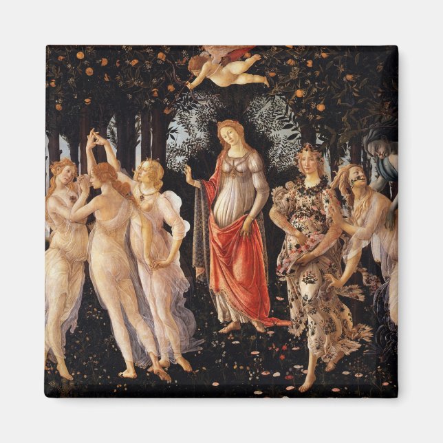 Sandro Botticelli Primavera Fine Art Magnet (Front)