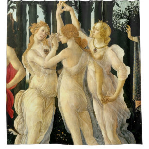Sandro Botticelli "Primavera - Three Graces"  Shower Curtain