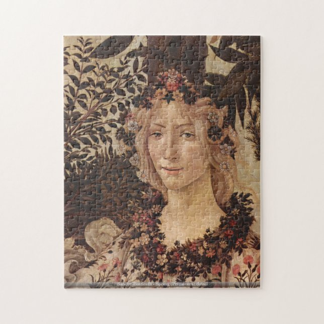 Sandro Botticelli - Spring (Primavera) detail Jigsaw Puzzle (Vertical)