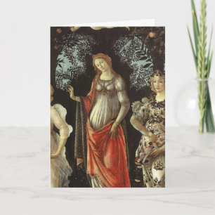 Sandro Botticelli - Spring-Venus & Flora Fine Art Holiday Card