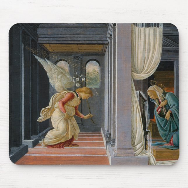 Sandro Botticelli - The Annunciation Mouse Pad (Front)