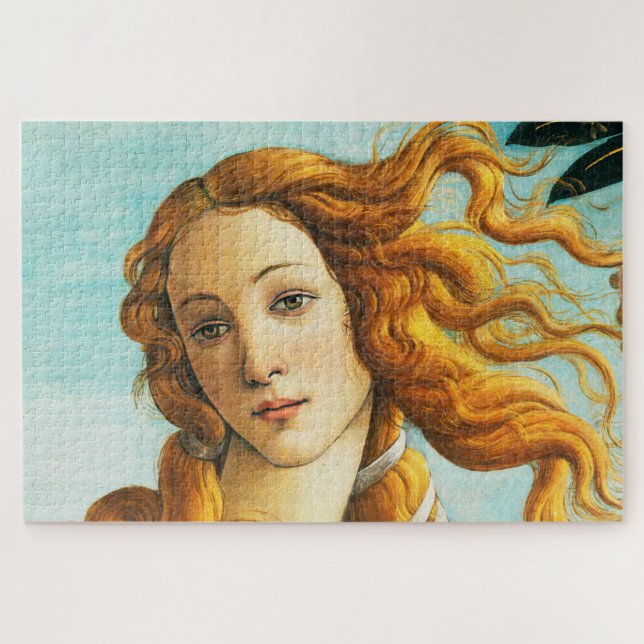 Sandro Botticelli The Birth of Venus Face Detail Jigsaw Puzzle (Horizontal)