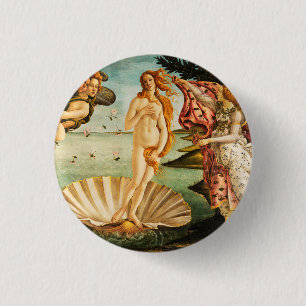 Sandro Botticelli The Birth of Venus Fine Art 3 Cm Round Badge