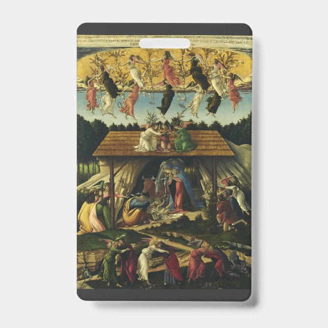 Sandro Botticelli - The Mystic Nativity – Fine Art ID Badge (Front)