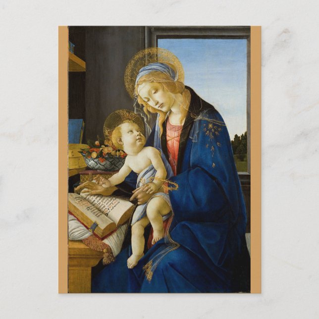 Sandro Botticelli - The Virgin and Child Postcard (Front)
