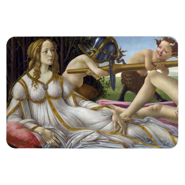 Sandro Botticelli - Venus and Mars, left side Magnet (Horizontal)
