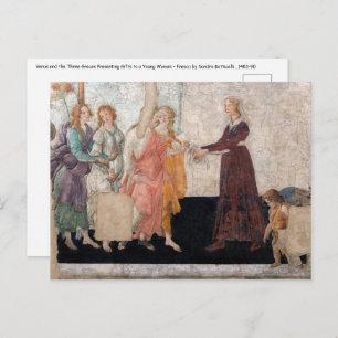 Sandro Botticelli - Venus and the Three Graces Postcard