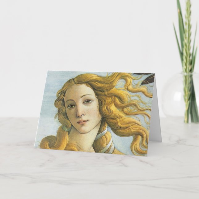 Sandro Botticelli - Venus (Detail) Card (Front)