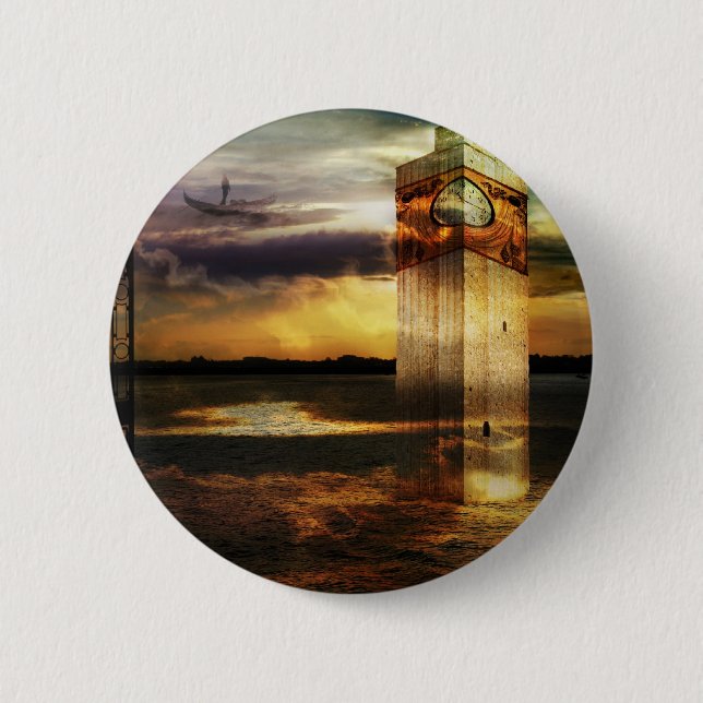 Sands of memory 6 cm round badge (Front)