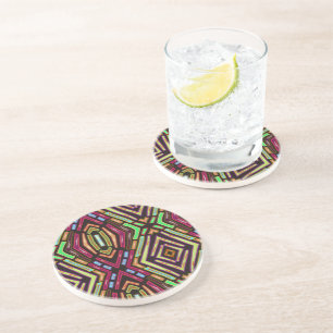 Sandstone Abstract Art Coaster