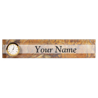 Sandstone abstract pattern nameplate