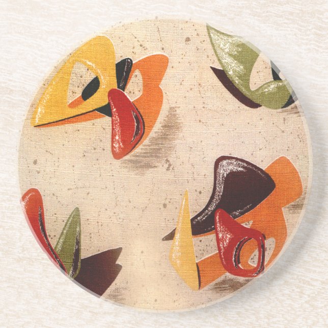 Sandstone Coaster : AMOEBA 1 - COPPER KETTLE (Front)