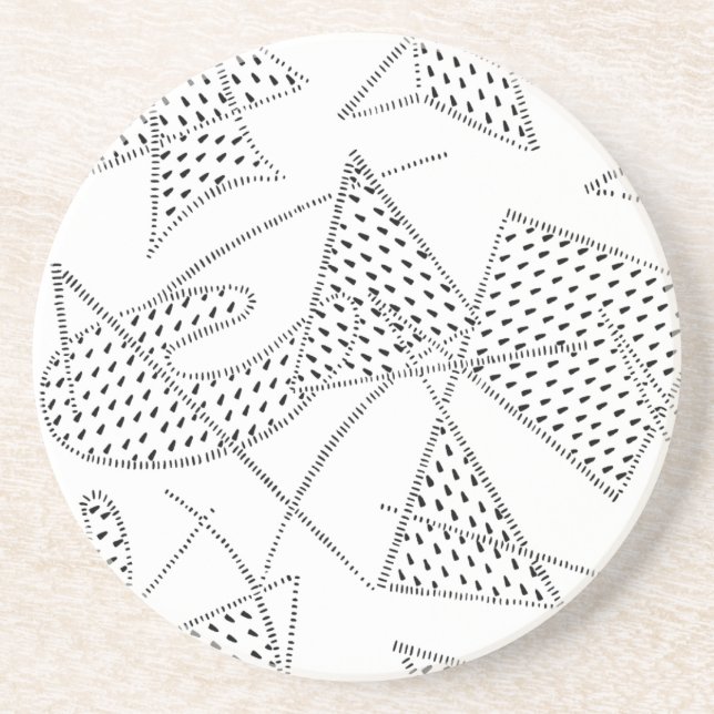 Sandstone Coaster ATOMIC BOOMERANG 1950s 200 COLOR (Front)