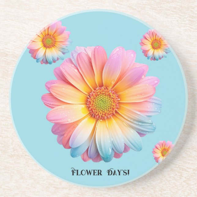 Sandstone Coaster (Flower Day's) (Front)