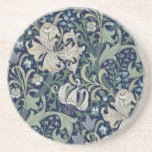 SANDSTONE COASTER : WILLIAM MORRIS : HONEYSUCKLE<br><div class="desc">SANDSTONE COASTER : WILLIAM MORRIS : HONEYSUCKLE</div>