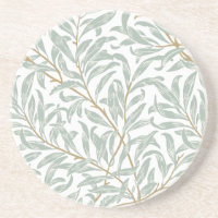 SANDSTONE COASTER : WILLIAM MORRIS : WILLOW