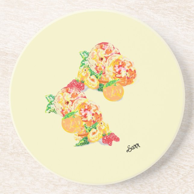 Sandstone Coasters : Fruits of Colour (Front)