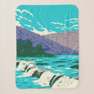 Sandstone falls sherpa blanket