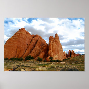 Sandstone Fins, Arches National Park, Utah Poster