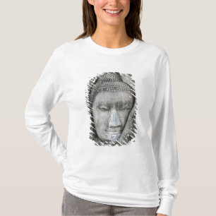 Sandstone head of Buddha surrounded by tree T-Shirt