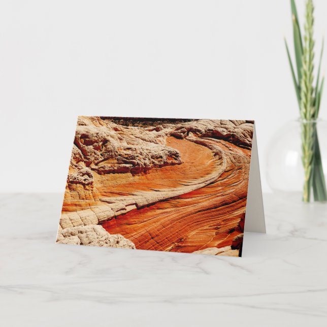 Sandstone Highway, Blank Greeting Card (Front)