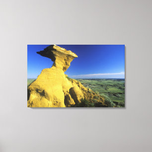 Sandstone Monument in the Hell Creek area near Canvas Print